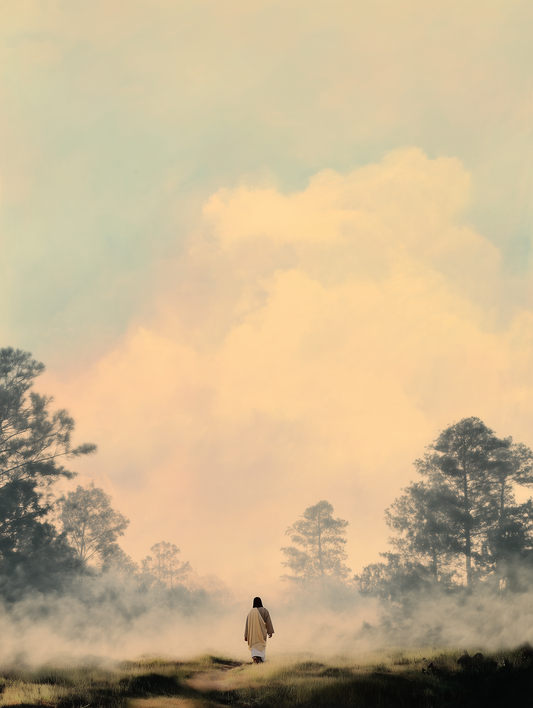 He Stands Among the Cloud-Lit Hills